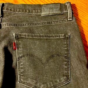 Levi’s 311 shaping skinny black jeans